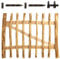 BooGardi Gartentor Holz in 14 Größen · 100 cm breit · 90 cm hoch · 3·5 cm Lattenabstand · Staketentor · Haselnuss Bauerntor/Zauntor für Staketenzaun