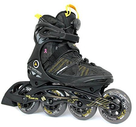 K2 Inline Skate VO2 Max 90 Speed Boa W (SMU) Schwarz/Gelb 7 ROLLER_SKATE
