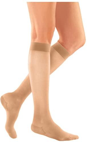 medi MJ-1 Metropole Kompressions-Kniestrümpfe - Größe L - Farbe: Pearl - L1 Kurz - Damen