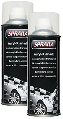 Klarlack 2K Lackspray 400Ml Spraydose Autolack Sprühlack 300 017 Spraila 2X