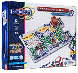 Snap Circuits Classic SC-300 Electronics Exploration Kit | Over 300 Projects | Full Color Manual Parts | STEM Educational Toy for Kids 8+ 2.3 x 13.6 x 19.3 inches