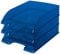 Leitz Briefkorb Standard A4, 5er Pack, Transparente Briefablage in Premium-Qualität, Stapelbare Ablagefächer als Schreibtisch-Organizer, Kombinierbar mit Plus-Serie, Blau, 52260039