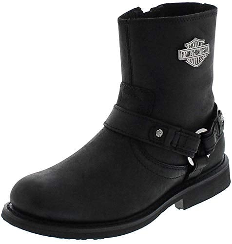 HARLEY-DAVIDSON Scout Uomo Stivali Modello Biker Nero EU43 Pelle Regular