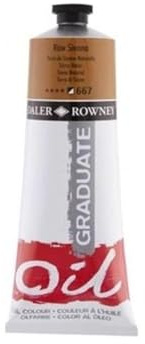 Daler-Rowney Graduate Oil Paint, Aluminium Tube, 6.76oz - 200 ml, Raw Sienna