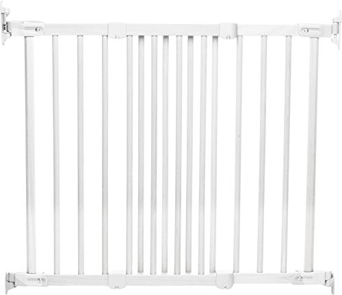 BabyDan Flexifit Wooden Safety Gate (White)