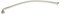 SOMATHERM FOR YOU, Flexible sanitaire 1/2 coudé, longueur 500mm, DN8, acier inox, EPDM, écrou tournant, laiton nickelé, étanchéité intégrée, norme ACS, certifié QB, 10 bars