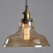 Techo transparente lámpara techo sombra cortina cristal reequipamiento lámpara techo Vintage Retro techo industriales Lámpara techo E27 Línea colgante 1.5 (ajustable)