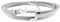 classygood. Anker Armband Classy Bracelet silber, Alcantara-Leder Band grau für Damen/Herren