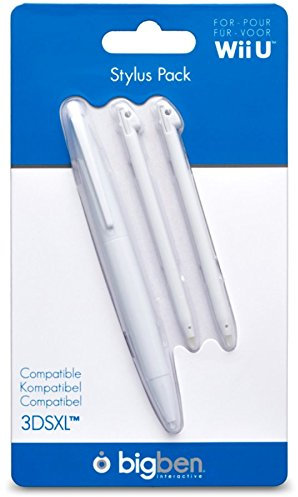 BigBen Juego de 3 lápices capacitivos para Nintendo WiiU Wii U Gamepad 3DS XL
