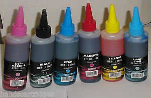 x6 100 ml Tinte Flasche Tinte kompatibel mit HP C7160 C6100 C5180 363 364 die Universal
