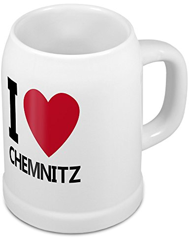 digital print Bierkrug mit Stadtnamen Chemnitz - Design stilvollem I Love Chemnitz - Städte-Tasse, Becher, Maßkrug