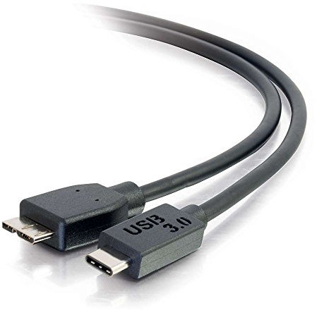 C2G / Cables To Go 28862 USB 3.0 (USB 3.1 Gen 1) USB-C to USB Micro-B Cable Male/Male (3 Feet)