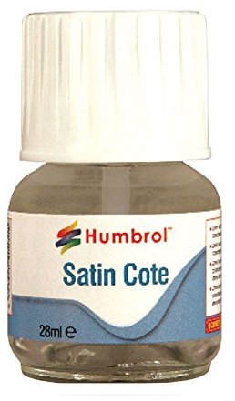 Humbrol Modelcote Satin Cote Bottle, Varnish, 4.2 x 4.2 x 6.4 cm