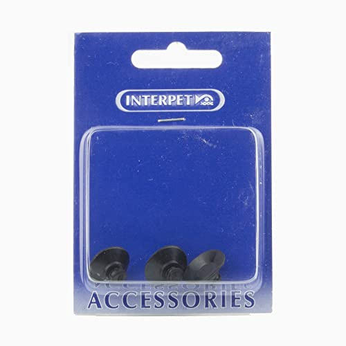Interpet Replacement Sucker Set for PF Filter Bracket, Model PF Mini, 3 Pieces