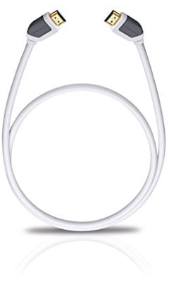 Oehlbach Shape Magic HDMI-Kabel - High-Speed HDMI 2.0b mit Ethernet-Kanal - Übertragung von UltraHD, 4K, 3D, HDR mit 18 Gbits – weiß 1,70 Meter