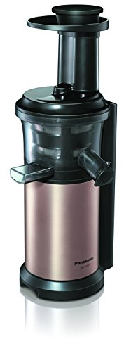 Panasonic MJ-L500NXE Slow Juicer Sistema di Estrazione, Senza Lame, Accessorio Ricette di Frutta Ghiacciata, Colore Oro (Gold)