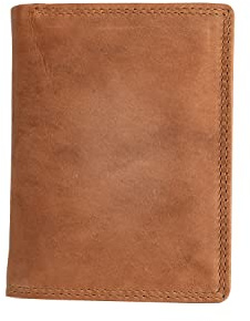 Josephine Osthoff Geldbörse Herren Leder großes Kartenetui Kreditkarte Scheckkarten Damen RFID-Schutz Ausweistasche Slim Wallet mit Reißverschluss (929), Farbe:Safari