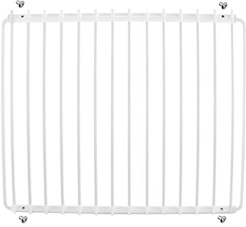 SPARES2GO Fridge Shelf Compatible with Frigidaire Refrigerator Freezer (White, Adjustable, Plastic Coated, Extendable Arms)