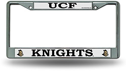 Rico Industries NCAA Central Florida Knights – UCF UCF Premium Nummernschild Chrom Rahmen 30,5 x 15,2 cm