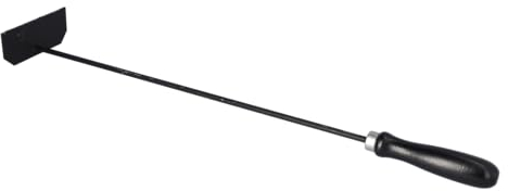 Stubai Ascheschieber 4605 (600x120 mm, aus Stahl, Heft schwarz lackiert, für Kamin, Holzofen, Schwedenofen, Kaminbesteck) 460501