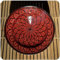 Tappeto orientale piatto in ceramica dipinta a mano marocchino ciotola in ceramica piatto da parete, grande, Rot, Grande