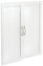 ClosetMaid SuiteSymphony Wood Closet Door Set Pair, Add On Accessory, Shaker Style, For Storage, Clothes, For 25 in. Units, Pure White/Satin Nickel