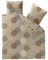 CelinaTex Style Bettwäsche 200 x 220 cm 3teilig Mikrofaser Fleece Bettbezug Fabia Punkte beige braun