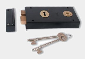 Union 1448 Rim Lock 140mm BLK