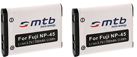 2X Akku NP-45 für FujiFilm FinePix XP50, XP60, Z10fd, Z20fd, Z30, Z31, Z33WP (Siehe Liste)