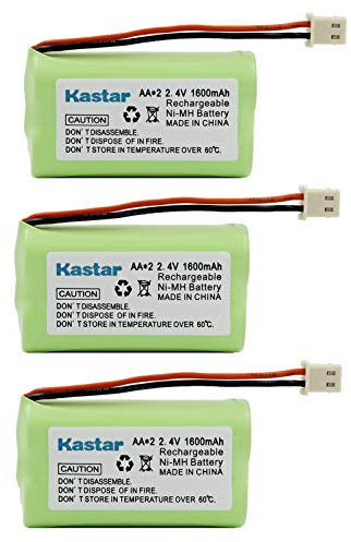 3 Pack 2.4V 1600mAh Cordless Phone Battery for Vtech BT175242 BT275242 Sony BP-T50 BPT50 Presidian 43271 43-271 Empire CPB-472J CPB472J AT&T 50 91301