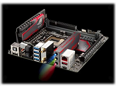 Asus ROG Maximus VIII Impact Gaming Mainboard (Sockel 1151, Mini-ITX, Intel Z170, 2x DDR4-Speicher, USB 3.1)