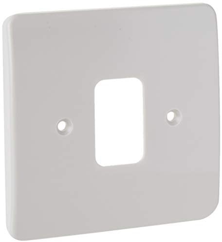 MK (ELECTRIC) Logic Plus 1 Module Grid Plus Front Plate, White