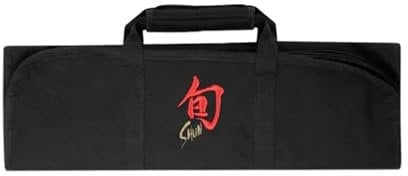 Shun Porta coltelli, 8 scomparti per coltelli da cucina, custodia per il trasporto, 49,5 x 45,7 cm, nero