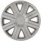 cartrend Radkappen Active, 16 Zoll, für alle gängigen Stahlfelgen, aus Spezial-ABS-Qualitätskunststoff, schlagfest, zweischichtige Metallic-Lackierung, überlackierbar, silber, 1 Stück