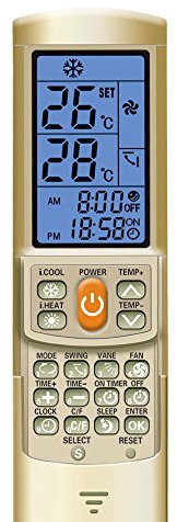 Jolly Line Telecomando Universale condizionatore 2000 Codici. Compatibile con Daikin, Mitsubishi, Panasonic, Hitachi, Lg, Samsung
