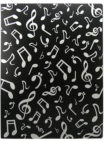 FunMusicOnline Musik unter dem Motto 40 Taschen Kunststoff Ordner anzuzeigen Softcover-Buch - Noten Design