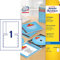 AVERY Zweckform C32250-25 CD-Einleger (25 CD-Cover, 151 x 118 mm auf A4, Vorder- und Rückseite für Standard-Cases, hochwertiges Kartenmaterial, mikroperforiert, Inlays für Inkjet-Drucker) 25 Blatt, weiß