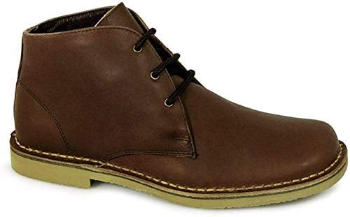Roamers LEONARD Mens Desert Boots Brown
