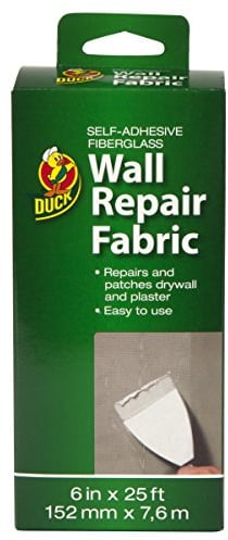 Duck Brand 282084 Self-Adhesive Drywall Repair Fabric, 6-Inch by 25 Feet, Single Roll by