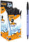 BIC Cristal Soft Bolígrafos de Punta Media (1,2 mm) - Negro, Caja de 50