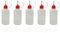 5pcs x Empty Plastic Squeezable Liquid Dropper Filling Bottles E-Juice Needle Tip LDPE (50ml)