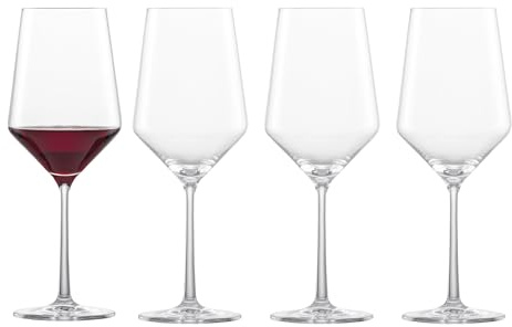 Schott Zwiesel Tritan-Kristallglas, reine Stielgläser, Cabernet/Allzweck Rot- oder Weißweinglas, 516 ml, 4er-Set