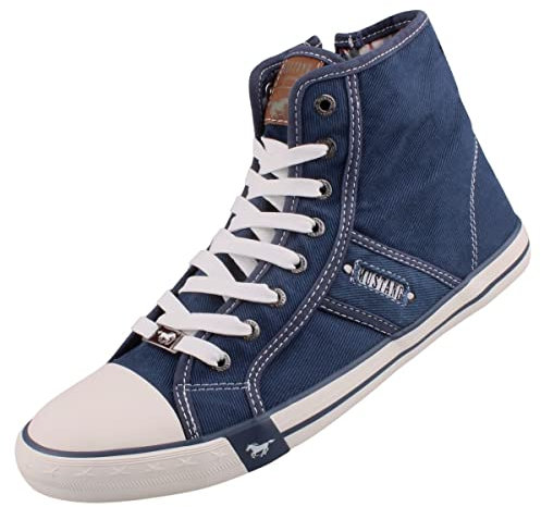 MUSTANG Herren High Top Sneaker Jeansblau EU 42