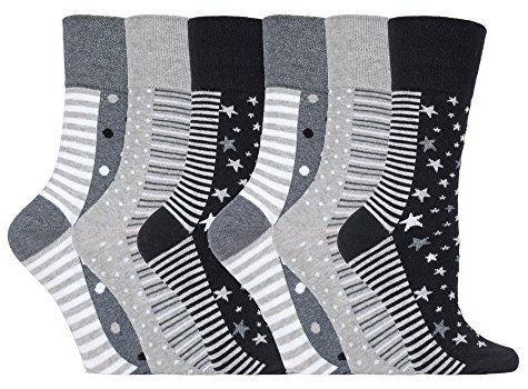 6 Pairs of SockShop Everyday Gentle Grip Socks see listing Ladies 4-8 (6 X RH99)