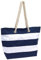 TOPICO Strandtasche Sylt, blau/weiß, ca. 47 x 17 x 34cm (bxtxh)