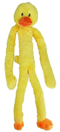 MULTIPET Swingin' Slevin Duck Plush Dog Toy Soft Fun Squeaky 27 | Soft squeaky duck plush dog toy – fun interactive chewing, playing and fetch, washable for all breeds, 27