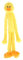MULTIPET Swingin' Slevin Duck Dog Toy - 27-Inch Plush with 5 Squeakers - XL Arms & Legs for Fetch and Play - Soft Yellow Design for Medium & Large Breeds