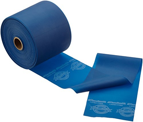 TheraBand Latex-Free Resistance Band for Pilates, Home Gym, Rehab, Professional Physical Therapy & Fitness Equipment, Resistance Training, 22.9 Metre, Blue, Extra Heavy
