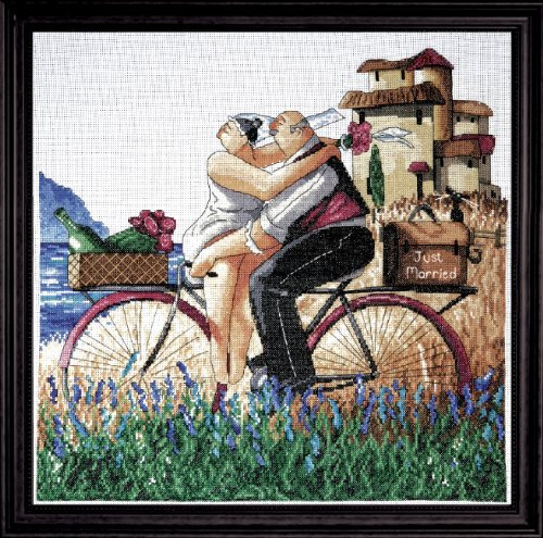 Design Works Just Married Set, Mehrfarbig