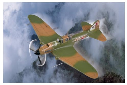 Hobbyboss 1:72 Scale IL-2M3 Attack Aircraft Diecast Model Kit, Black (HBB80285)